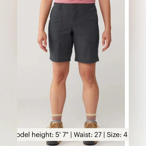 REI Sahara Bermuda Black Shorts Size 6 - Picture 1 of 7
